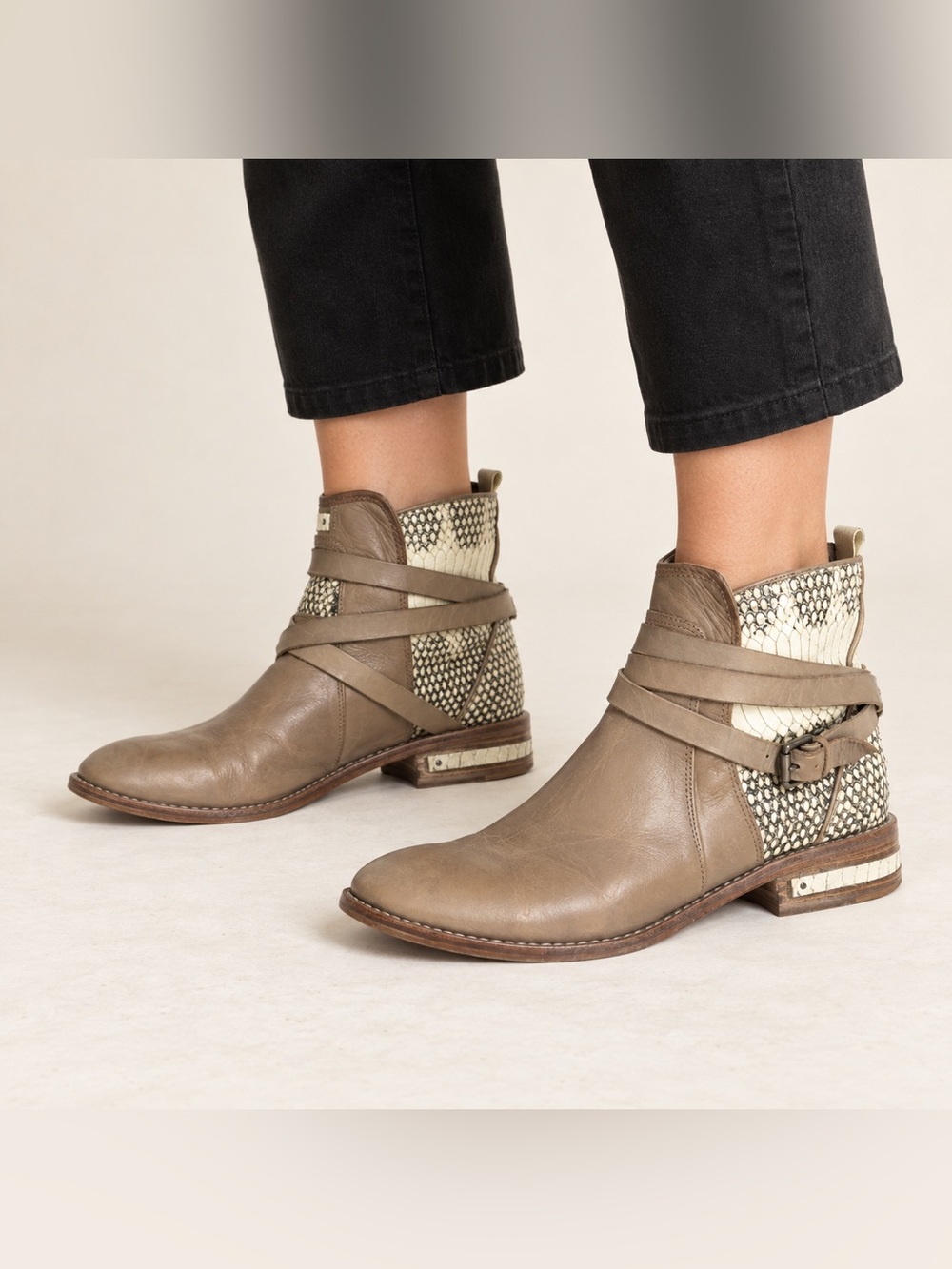 Freda Salvador Strappy Ankle Boots Women's Sz. 6